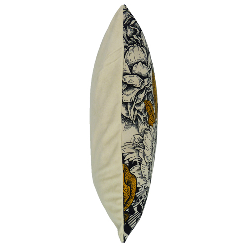 Bagheera, Cream - (45cm x 45cm) Cushion - Image 4